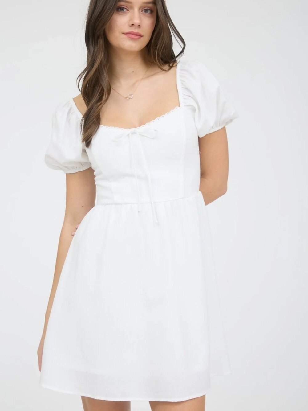 White Princess Mini Dress